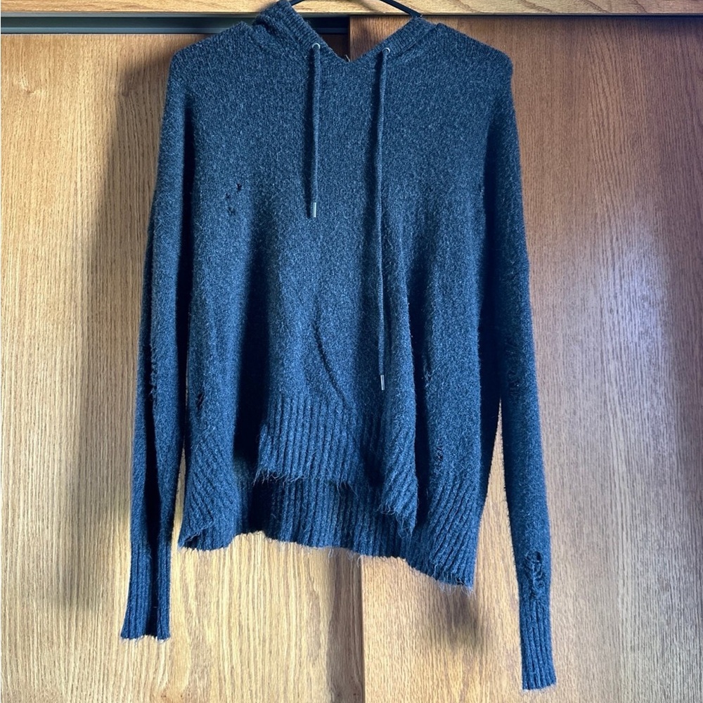 American Eagle Outfitters Black Hoodie Sweater